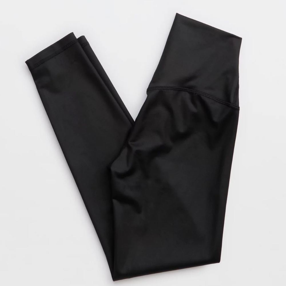 Aerie Black High-Waisted Leggings - Picture 2 of 3